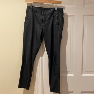 Vince navy leather pants. Size 2